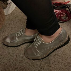 Silver shoes